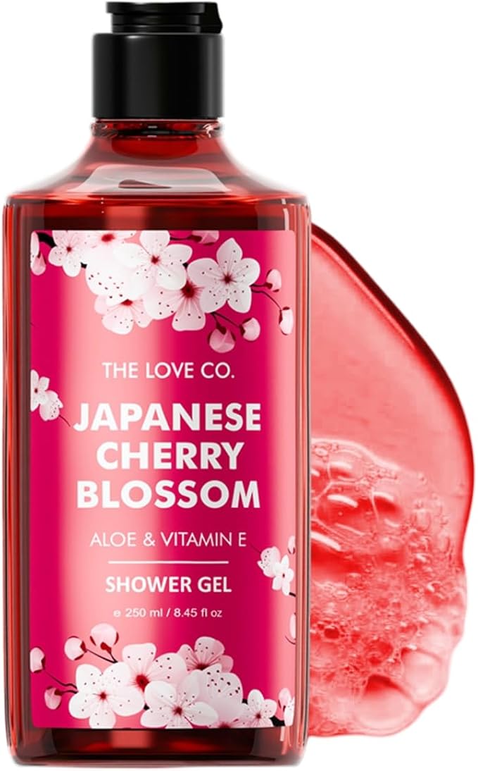 ذا لوف كو. غسول الجسم الياباني من THE LOVE CO. 250 مل - غسول الجسم الفاخر - جل استحمام نباتي 100٪ للنساء والرجال - أساسي للعناية بالبشرة - 250 مل - Image 2